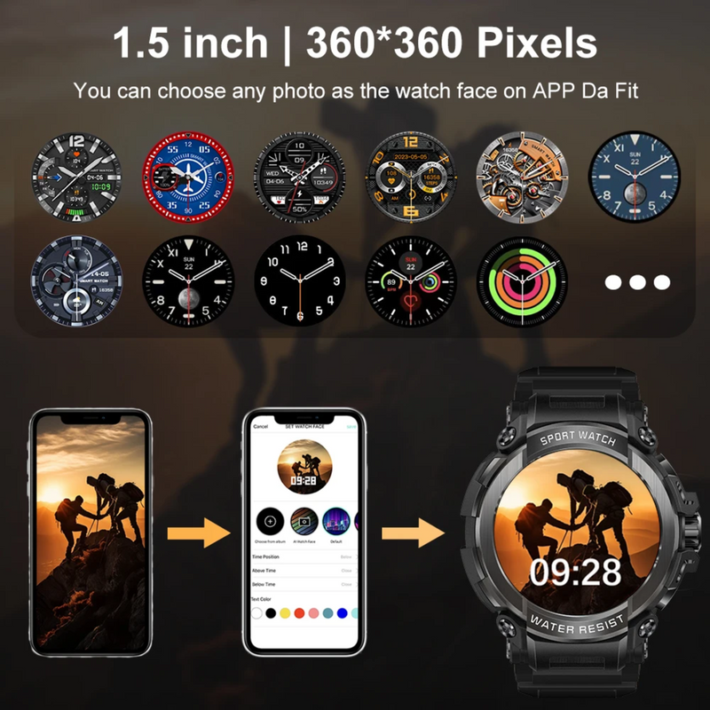 SmartWatch Inteligente Ultra Force Tela Amoled Gigante (Cód. 932547GS)