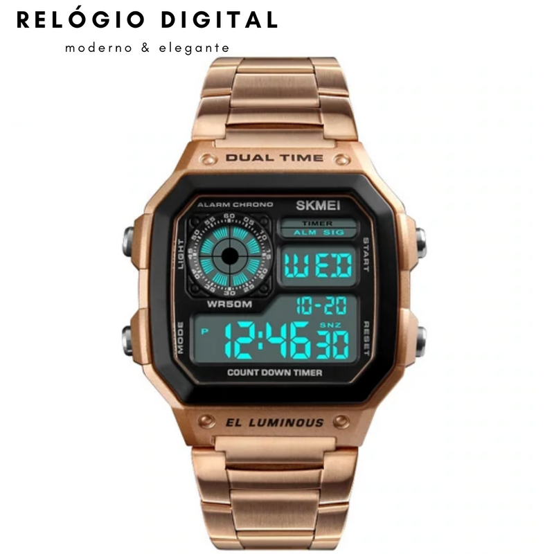 Relógio Digital Sport Casual Retrô Moda Men (Cód. 242894206GS)