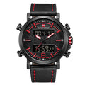 Relógio Masculino NaviForce Black Intense Pulseira em Couro 2021 (Cód. 05062020GS)