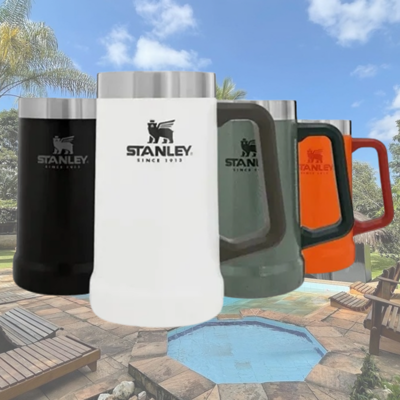 Caneca Térmica para Cervaja Gelada Statley 709 ml Cores (Cód. 9512345GS)